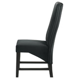 Barrand Upholstered Dining Side Chair Black (Set of 2) | Black | 106387