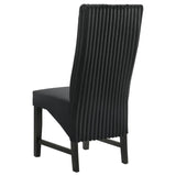 Barrand Upholstered Dining Side Chair Black (Set of 2) | Black | 106387