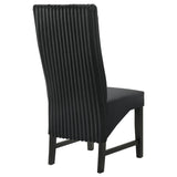 Barrand Upholstered Dining Side Chair Black (Set of 2) | Black | 106387