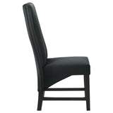 Barrand Upholstered Dining Side Chair Black (Set of 2) | Black | 106387