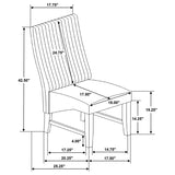 Barrand Upholstered Dining Side Chair Black (Set of 2) | Black | 106387