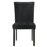 Dermott Upholstered Parson Dining Side Chair Black (Set of 2) | Black | 106512BLK