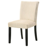 Dermott Upholstered Parson Dining Side Chair Cream (Set of 2) | Beige | Cream | 106512CRM