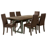 Spring Creek 7-piece Rectangular Dining Table Set Chocolate | 7-piece | 106581-S7