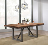Spring Creek 77-inch Extension Dining Table Natural Walnut | Brown | Natural Walnut | 106581