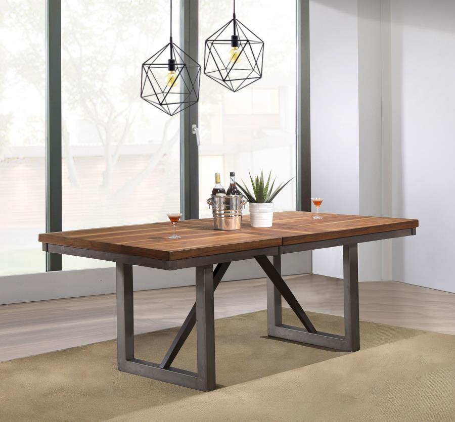 Spring Creek 77-inch Extension Dining Table Natural Walnut | Brown | Natural Walnut | 106581