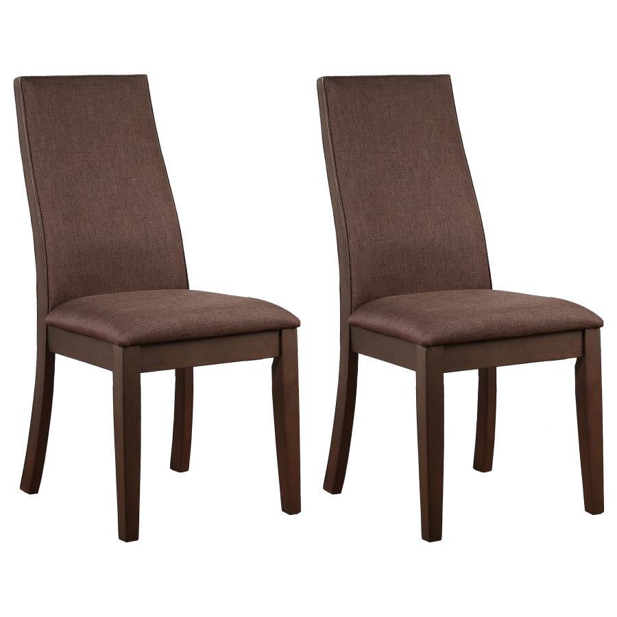 Spring Creek Upholstered Dining Chair Chocolate (Set of 2) | 106582