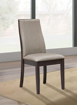 Spring Creek Upholstered Dining Chair Taupe (Set of 2) | Grey Taupe | 106583