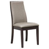 Spring Creek Upholstered Dining Chair Taupe (Set of 2) | Grey Taupe | 106583