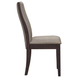 Spring Creek Upholstered Dining Chair Taupe (Set of 2) | Grey Taupe | 106583