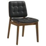 Redbridge Upholstered Dining Side Chair Walnut (Set of 2) | Black | Natural Walnut | 106596