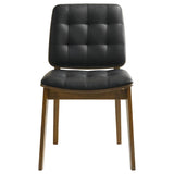 Redbridge Upholstered Dining Side Chair Walnut (Set of 2) | Black | Natural Walnut | 106596