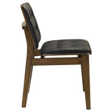 Redbridge Upholstered Dining Side Chair Walnut (Set of 2) | Black | Natural Walnut | 106596