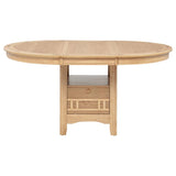 Lavon Oval 60-inch Wood Extension Leaf Dining Table Light Oak | Beige | Light Oak | 106620