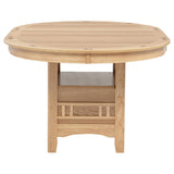 Lavon Oval 60-inch Wood Extension Leaf Dining Table Light Oak | Beige | Light Oak | 106620