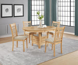 Lavon Oval 60-inch Wood Extension Leaf Dining Table Light Oak | Beige | Light Oak | 106620
