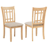 Lavon Wood Dining Side Chair Linen and Light Oak (Set of 2) | Brown | Light Oak | 106622