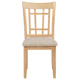 Lavon Wood Dining Side Chair Linen and Light Oak (Set of 2) | Brown | Light Oak | 106622