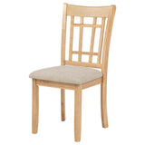 Lavon Wood Dining Side Chair Linen and Light Oak (Set of 2) | Brown | Light Oak | 106622