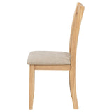 Lavon Wood Dining Side Chair Linen and Light Oak (Set of 2) | Brown | Light Oak | 106622