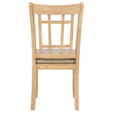 Lavon Wood Dining Side Chair Linen and Light Oak (Set of 2) | Brown | Light Oak | 106622