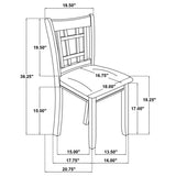 Lavon Wood Dining Side Chair Linen and Light Oak (Set of 2) | Brown | Light Oak | 106622
