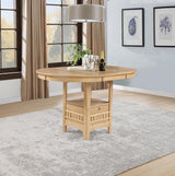 Lavon Oval 60-inch Counter Height Extension Dining Table Light Oak | King | Beige | Light Oak | 106628