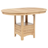 Lavon Oval 60-inch Counter Height Extension Dining Table Light Oak | King | Beige | Light Oak | 106628