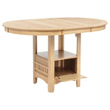 Lavon Oval 60-inch Counter Height Extension Dining Table Light Oak | King | Beige | Light Oak | 106628