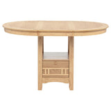 Lavon Oval 60-inch Counter Height Extension Dining Table Light Oak | King | Beige | Light Oak | 106628