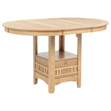 Lavon Oval 60-inch Counter Height Extension Dining Table Light Oak | King | Beige | Light Oak | 106628