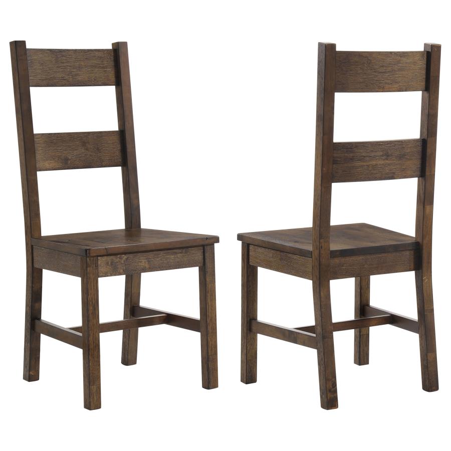 Coleman Dining Side Chair Rustic Golden Brown (Set of 2) | Brown | Rustic Golden Brown | 107042