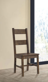 Coleman Dining Side Chair Rustic Golden Brown (Set of 2) | Brown | Rustic Golden Brown | 107042