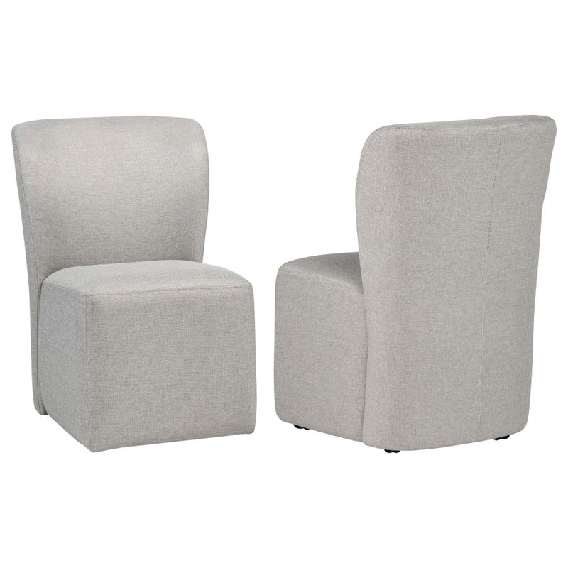 Jaelynn Upholstered Parsons Dining Side Chair Beige (Set of 2)