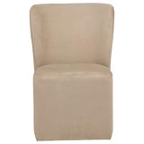 Jaelynn Upholstered Parsons Dining Side Chair Tan (Set of 2) | Full | Brown | Tan | 107052TAN