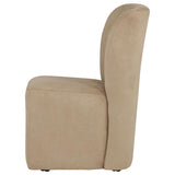 Jaelynn Upholstered Parsons Dining Side Chair Tan (Set of 2) | Full | Brown | Tan | 107052TAN