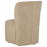Jaelynn Upholstered Parsons Dining Side Chair Tan (Set of 2) | Full | Brown | Tan | 107052TAN