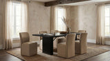 Jaelynn Upholstered Parsons Dining Side Chair Tan (Set of 2) | Full | Brown | Tan | 107052TAN