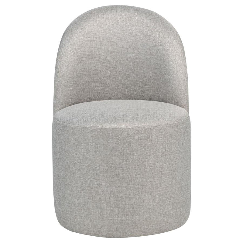 Aubrey Upholstered Barrel Dining Side Chair Beige (Set of 2)