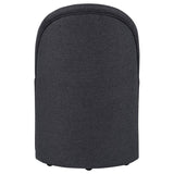 Aubrey Upholstered Barrel Dining Side Chair Charcoal (Set of 2) | Full | Grey | Charcoal | 107062CHAR