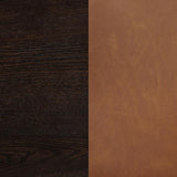 Tegan Faux Leather Upholstered Dining Side Chair Cognac (Set of 2) | Brown | Coffee Bean / Cognac | 107072