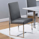 Mackinnon Upholstered Dining Side Chair Grey (Set of 2) | Grey | 107143