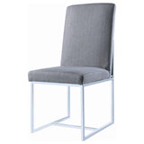 Mackinnon Upholstered Dining Side Chair Grey (Set of 2) | Grey | 107143