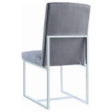 Mackinnon Upholstered Dining Side Chair Grey (Set of 2) | Grey | 107143