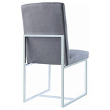 Mackinnon Upholstered Dining Side Chair Grey (Set of 2) | Grey | 107143