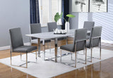 Mackinnon Upholstered Dining Side Chair Grey (Set of 2) | Grey | 107143