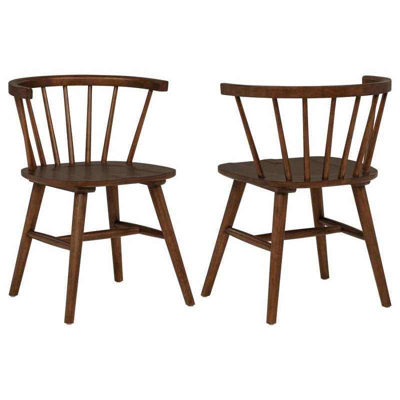 Jeffries Windsor Wood Dining Side Chair Black (Set of 2)