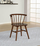 Jeffries Windsor Wood Dining Side Chair Walnut (Set of 2) | Brown | Walnut | 107202WAL