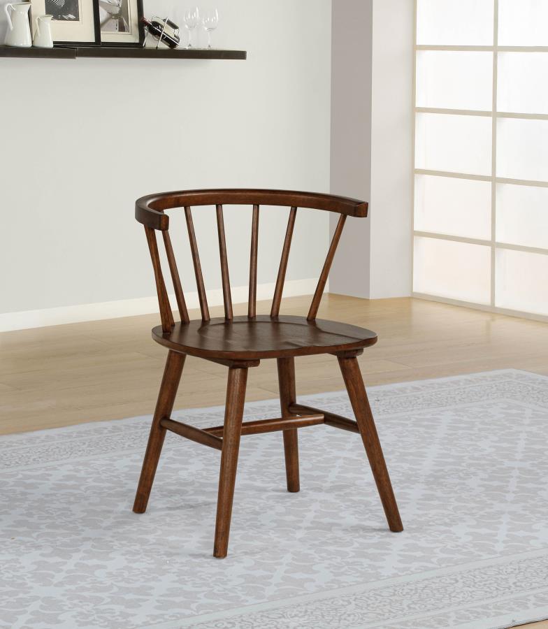 Jeffries Windsor Wood Dining Side Chair Black (Set of 2)