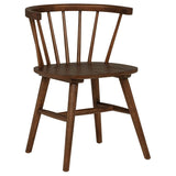 Jeffries Windsor Wood Dining Side Chair Walnut (Set of 2) | Brown | Walnut | 107202WAL